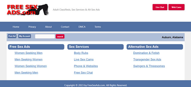 Free Sex Ads - adult classifieds near you!